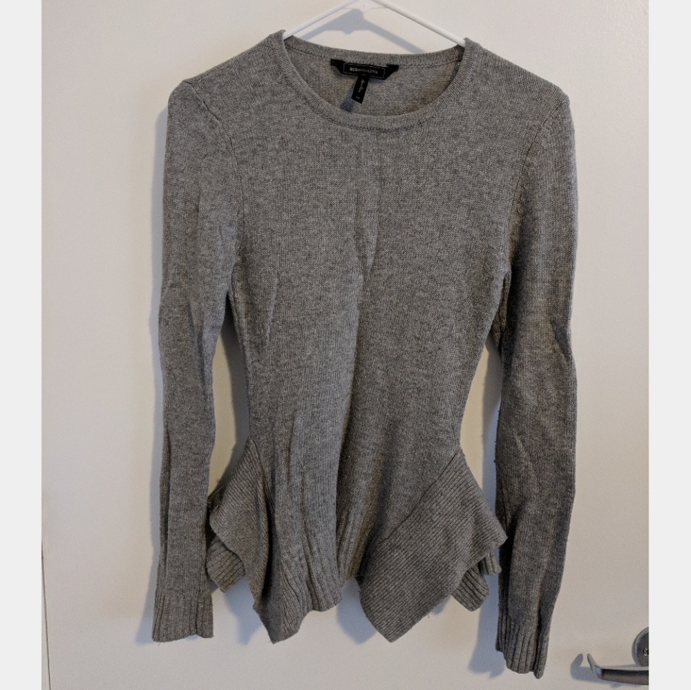 BCBGMaxAzria Loretta Peplum Sweater